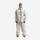 Men's 2-layer snowboard jacket and wide-leg pants - white jacket with white pants, for resort and street wear