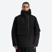 
                  
                    Men's colorblock ski pullover set - black, on-model front view, for resort and street wear
                  
                