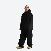 
                  
                    Men's breathable ski jacket with wide-leg pants - black jacket with black pants, for cold-weather winter sports
                  
                