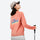 Women's breathable merino wool long-sleeve with back graphic - coral merino wool baselayer long-sleeve with mountain graphic