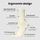 Merino wool socks with 3D massage knit - merino wool socks, ergonomic design infographic, for layering in cool weather