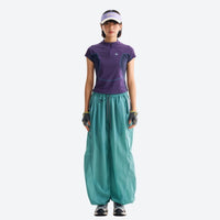 
                  
                    Women's slimming-panel half-zip trail tee - purple quick-dry tee with slimming panels and visor, for hiking and trail walking
                  
                