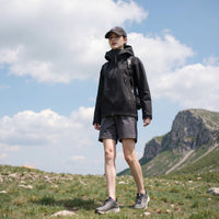 
                  
                    Women's 3L hardshell jacket with fully taped seams - black hardshell jacket, for cold-weather outdoor wear
                  
                