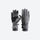 Water-repellent ski gloves with touchscreen fingertips - gray and black full-finger snow gloves, for winter mountain trips