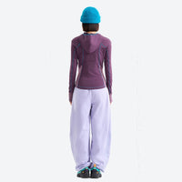 
                  
                    Women's 7A antibacterial hooded sun jacket - purple slim fit sun jacket on women with blue beanie, for cycling and commuting
                  
                