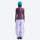 Women's 7A antibacterial hooded sun jacket - purple slim fit sun jacket on women with blue beanie, for cycling and commuting