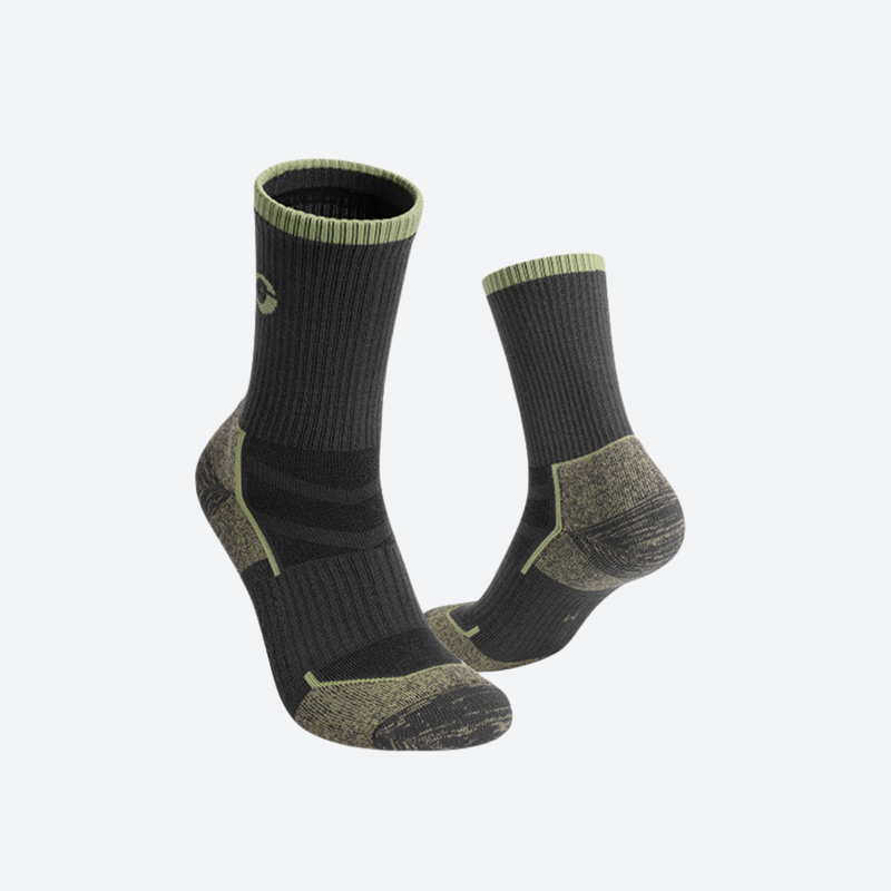 Men's cushioned merino wool trekking socks - merino wool hiking socks pair, for trail running and outdoor workouts