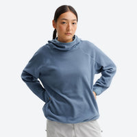 
                  
                    Lightweight windproof quick-dry mid-layer pullover - blue hooded mid-layer pullover on women, for layering in cool weather
                  
                