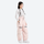 Men's waterproof 2L snow jacket and pants series - light pink snow pants with gray top, for resort and backcountry days