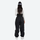 Unisex snowboard jacket and pants with snow gaiters - black snow pants with white top, for powder days and winter commute