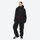 Women's breathable ski jacket in candy colors - black jacket with black pants, for cold-weather winter sports