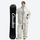 Women's 2-layer snowboard jacket and wide-leg pants - white jacket with white pants, for cold-weather winter sports