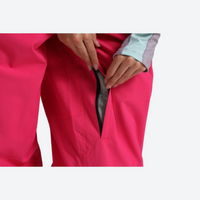 
                  
                    Women's 2-layer snowboard jacket and pants - rose red snow pants, for powder days and winter commute
                  
                