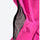 Women's 2-layer snowboard jacket and pants - pink, hood interior mesh close-up detail, for resort and street wear