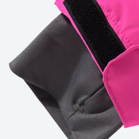 
                  
                    Women's waterproof 2L snow jacket and pants - pink, cuff inner close-up detail, for powder days and winter commute
                  
                