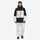 Unisex waterproof 2L snow jacket and bib pants - black and white colorblock jacket with white pants 75