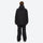 Unisex snowboard jacket and bibs set - black jacket with black pants, for resort and backcountry days