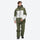 Unisex snowboard jacket and bibs set - olive green jacket with olive pants, for powder and piste riding