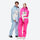 Unisex waterproof 2L snow jacket and bib pants - ice blue jacket with ice blue pants, 2-layer waterproof breathable shell