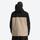 Men's waterproof 2L pullover snow jacket and pants - black and tan colorblock, for skiing and snowboarding