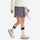 Breathable lightweight trail shorts for running - purple gray running shorts with cream top, for running and trail running
