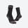 Women's cushioned merino wool trekking socks - black gray merino wool hiking socks pair, for hiking and trail walking