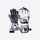 Water-repellent ski gloves in prints and solids - black white print touchscreen snow gloves, for skiing and snowboarding