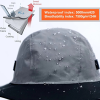 
                  
                    Waterproof breathable bucket hat foldable brim - gray foldable brim fisherman hat with water beads
                  
                
