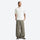 Breathable ripstop trail pants and shorts collection - gray wide-leg pants with white tee, for hiking and trail walking