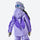 Kids breathable 2-layer ski set with reflective strips - lavender kids jacket, for kids skiing and snowboarding