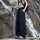 Women's quick-dry trail pants converting to shorts - black zip-off hiking pants with olive top, for hiking and trail walking
