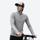 Breathable quick-dry base layer with full zip - light gray 3D channel full-zip baselayer on men with bicycle