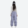 Breathable minimalist 2-layer ski jacket set - lavender snow pants with white top, for skiing and snowboarding