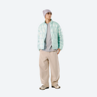 
                  
                    Ultralight water-repellent down series for men and women - mint green ultralight down jacket on men, front standing view
                  
                