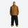 Men's waterproof 2L anorak snow jacket and pants - coffee brown jacket with black pants, for powder days and winter commute