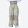 Women's 2-layer snowboard jacket and pants - sage green rabbit print snow pants, for resort and street wear