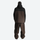 Men's colorblock ski anorak set - black and coffee brown colorblock, for powder days and winter commute
