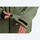 Men's waterproof 2L snow jacket and pants - olive green, cuff close-up with hand, for powder days and winter commute