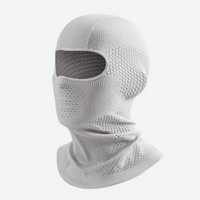 
                  
                    Mesh panel balaclava neckwarmer set - white mesh balaclava, product view, for winter mountain trips
                  
                