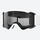 White frame cylindrical ski goggles for snow sports - black frame smoke cylindrical ski goggles, for skiing and snowboarding