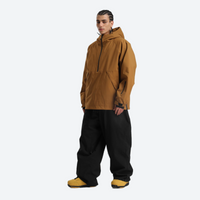 
                  
                    Men's breathable ski pullover set - coffee brown jacket with black pants, for cold-weather winter sports
                  
                