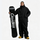 Men's colorblock ski pullover set - black jacket with black pants, for powder days and winter commute