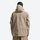 Men's colorblock ski pullover set - tan, on-model back hood view, for skiing and snowboarding