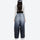 Breathable waterproof 2L ombre ski set - black gradient snow pants with black top, for cold-weather winter sports