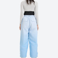 
                  
                    Breathable waterproof 2L ombre ski set - blue gradient snow pants with black top, for resort and street wear
                  
                