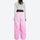Unisex gradient colorblock snow jacket and pants - pink gradient snow pants with black top, for powder and piste riding