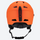 Ember lighter stronger snow helmet with mirror goggles - matte orange snow helmet with mirror goggles, back view
