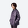 Ultralight water-repellent down series for men and women - purple ultralight down jacket on women, side standing view