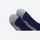 Breathable knee-high merino ski socks with jacquard - navy gray merino ski socks, foot close-up, for cold-weather training