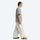 Unisex waterproof 3L snow anorak jacket and pants - white snow pants with gray tee, for resort and street wear